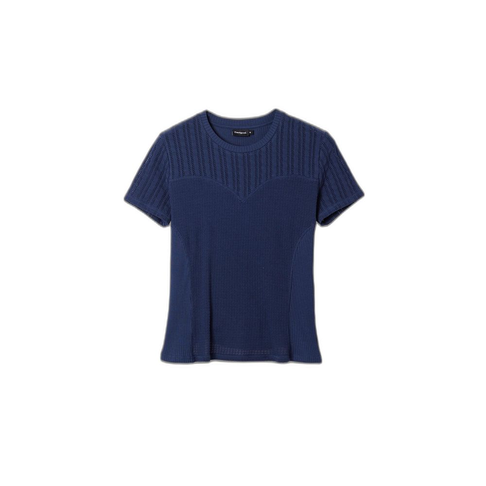 Desigual Blaue Baumwolle Tops & T-Shirt