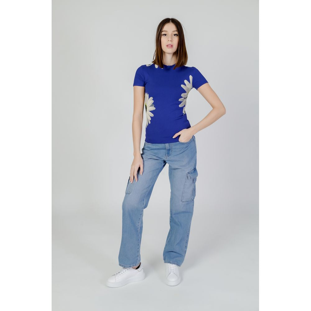 Desigual Blaue Viskose Tops & T-Shirt