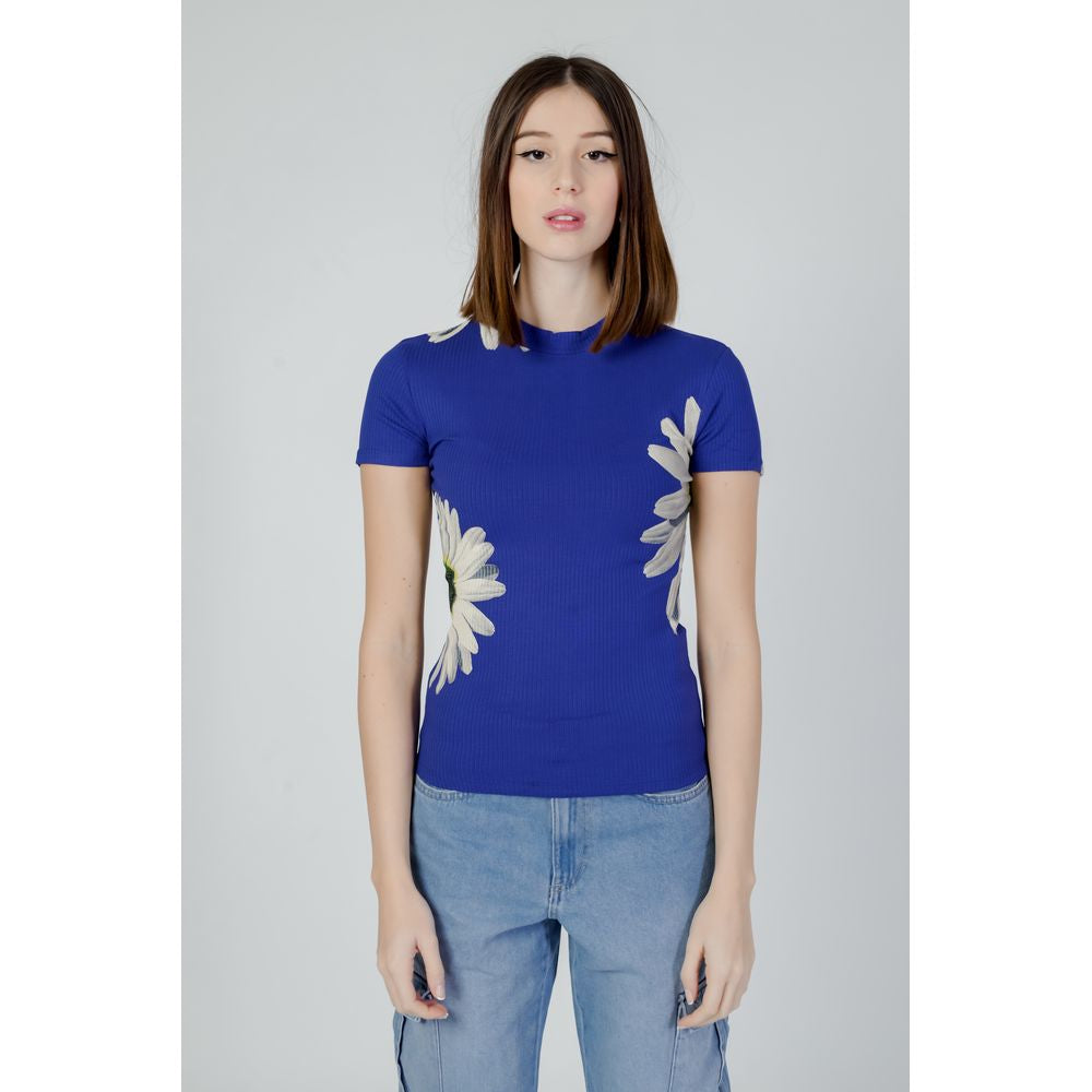 Desigual Blaue Viskose Tops & T-Shirt