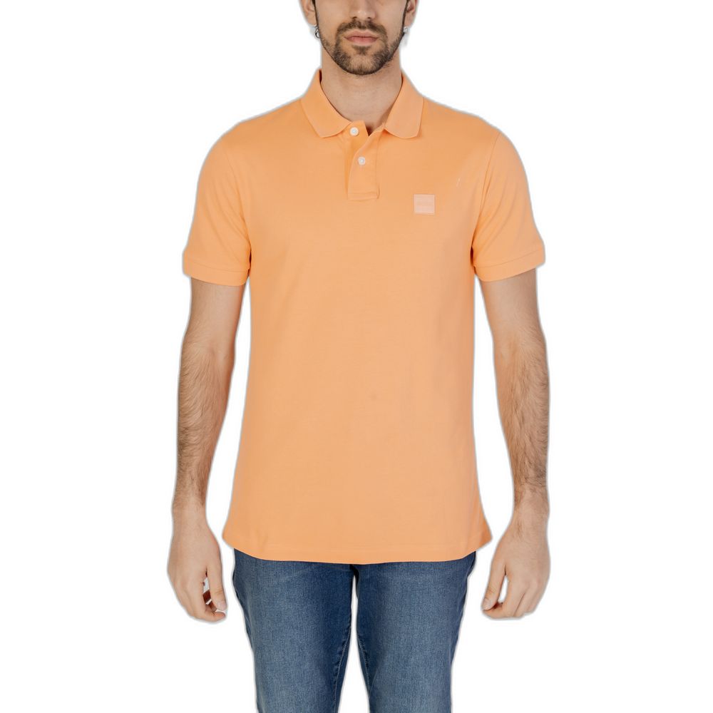 Hugo Boss Orangefarbenes Baumwoll-Poloshirt