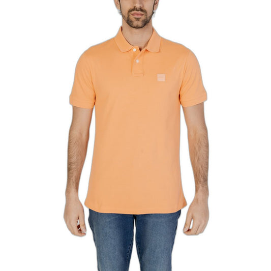 Hugo Boss Orangefarbenes Baumwoll-Poloshirt