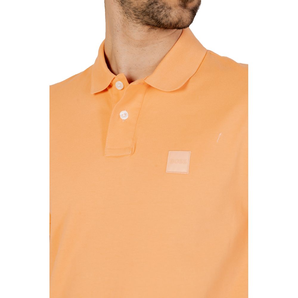 Hugo Boss Orangefarbenes Baumwoll-Poloshirt