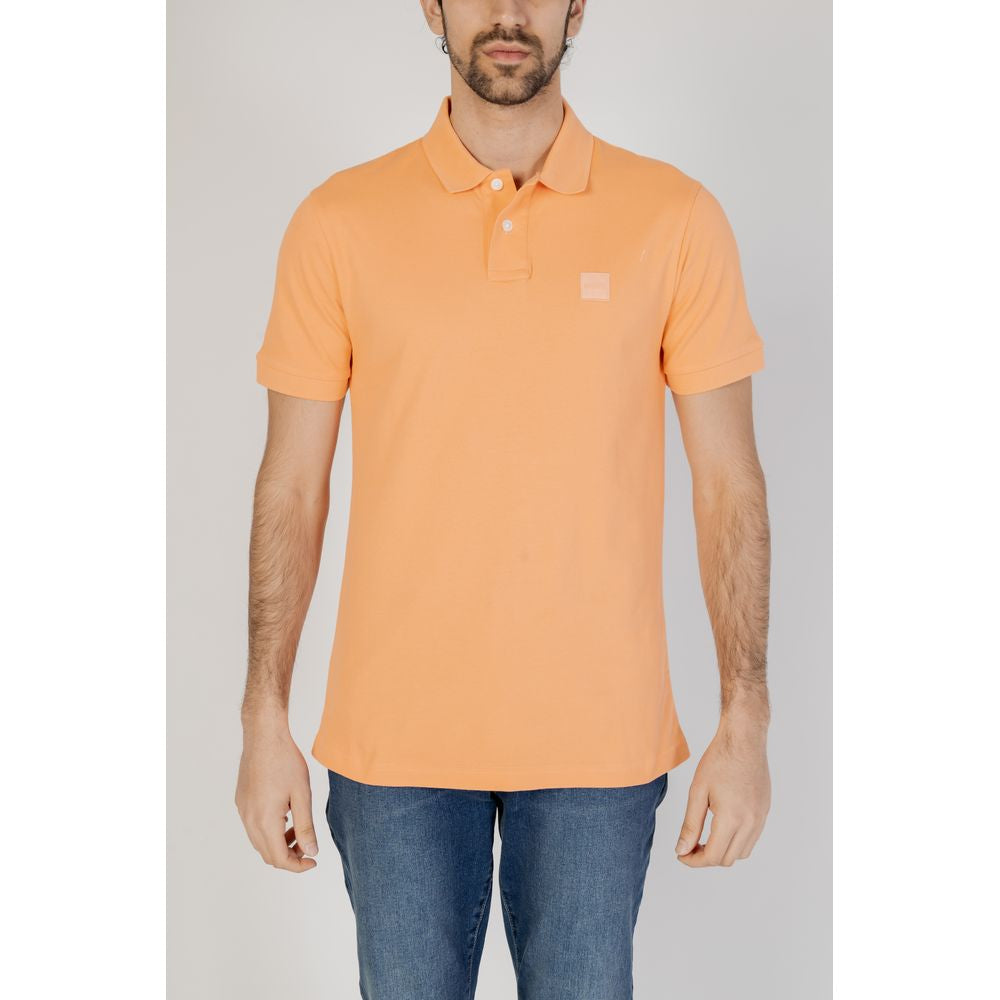 Hugo Boss Orangefarbenes Baumwoll-Poloshirt