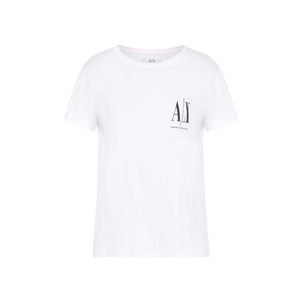 Armani Exchange Weiße Baumwoll-Oberteile & T-Shirt