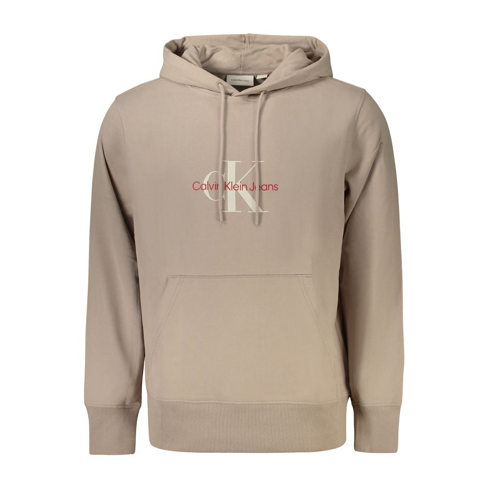 Calvin Klein Beigefarbener Baumwollpullover