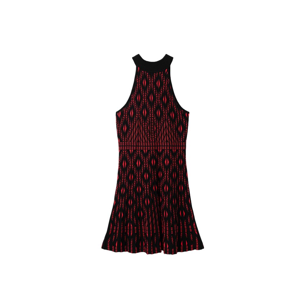 Desigual Rotes Viskosekleid