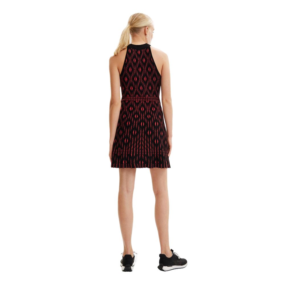 Desigual Rotes Viskosekleid