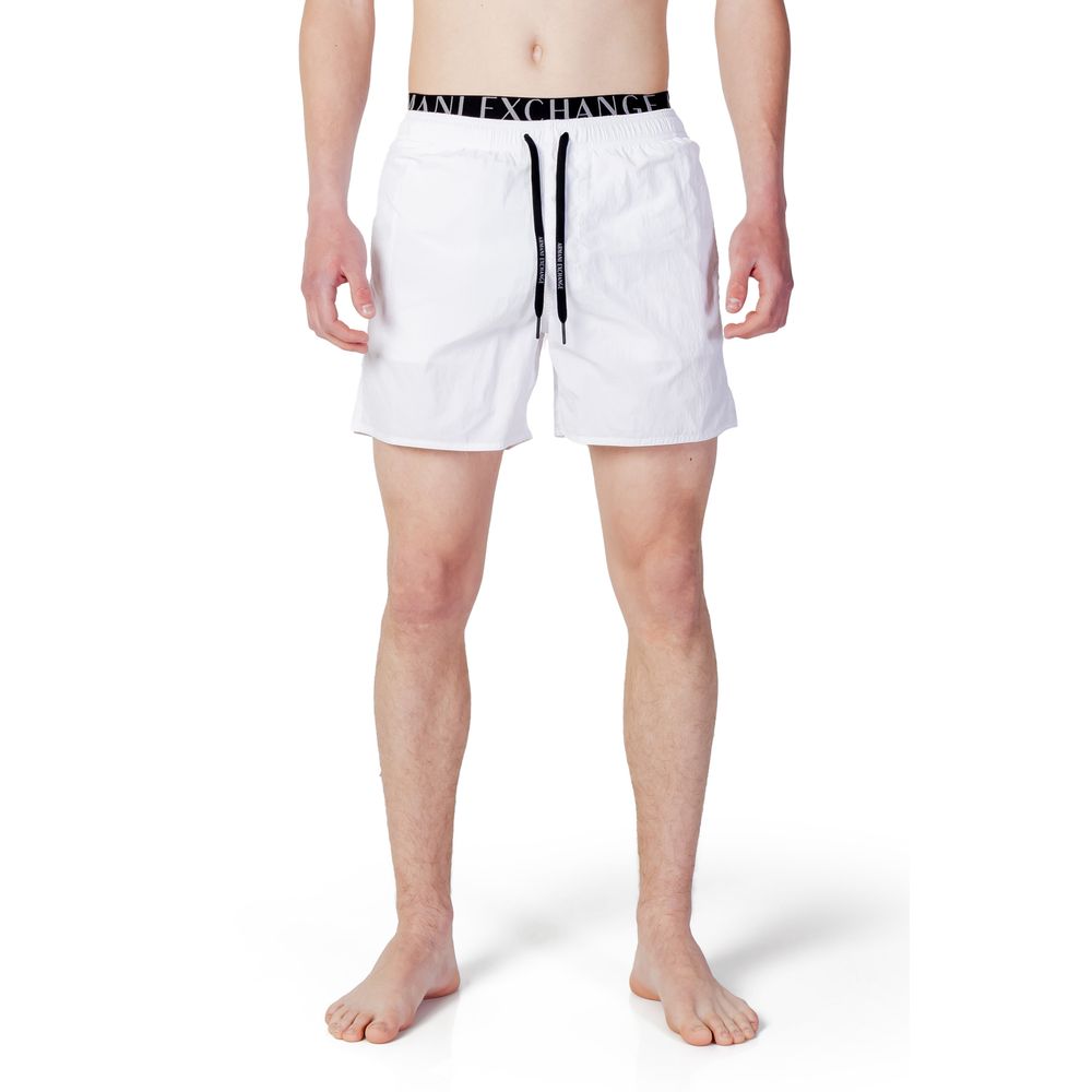 Armani Exchange Weiße Polyester-Badebekleidung