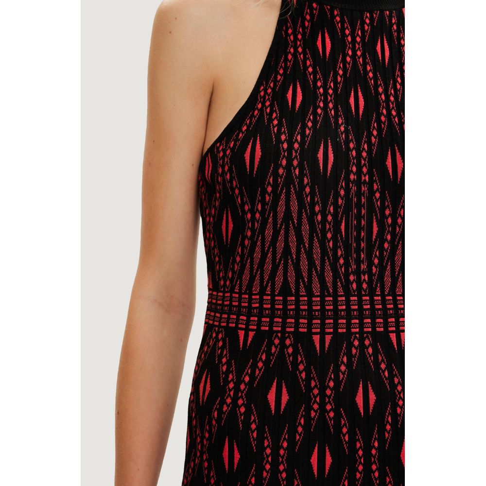 Desigual Rotes Viskosekleid