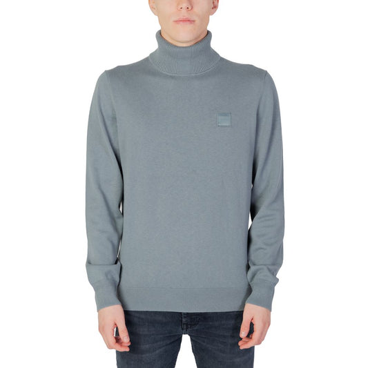 Hugo Boss Grüner Baumwollpullover