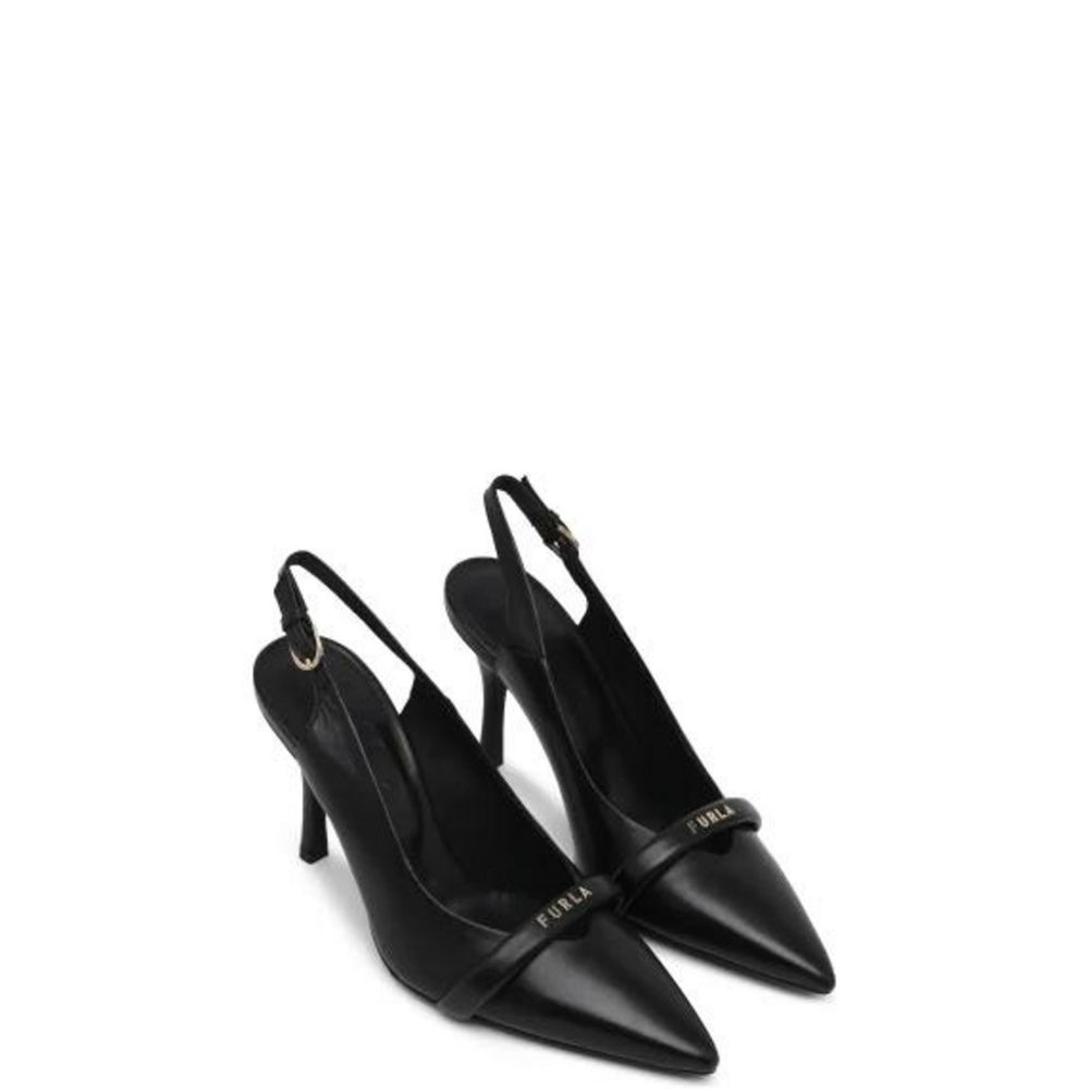 Furla Schwarzer Lederpumps