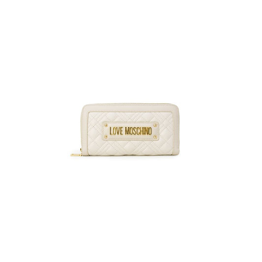 Love Moschino Beige Polyethylen Brieftasche