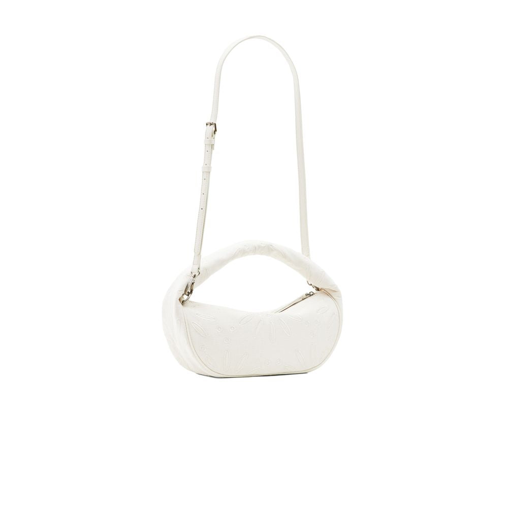 Desigual Creme Juta Handtasche