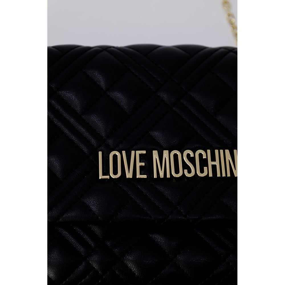 Love Moschino Schwarze Polyethylen-Handtasche