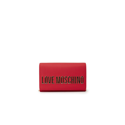 Love Moschino Rote Polyethylen-Handtasche