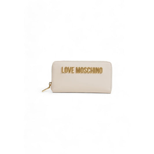 Love Moschino Beige Polyethylen Brieftasche