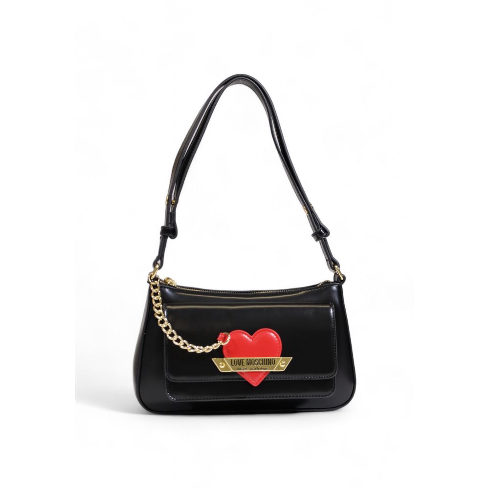 Love Moschino Schwarze Polyethylen-Handtasche