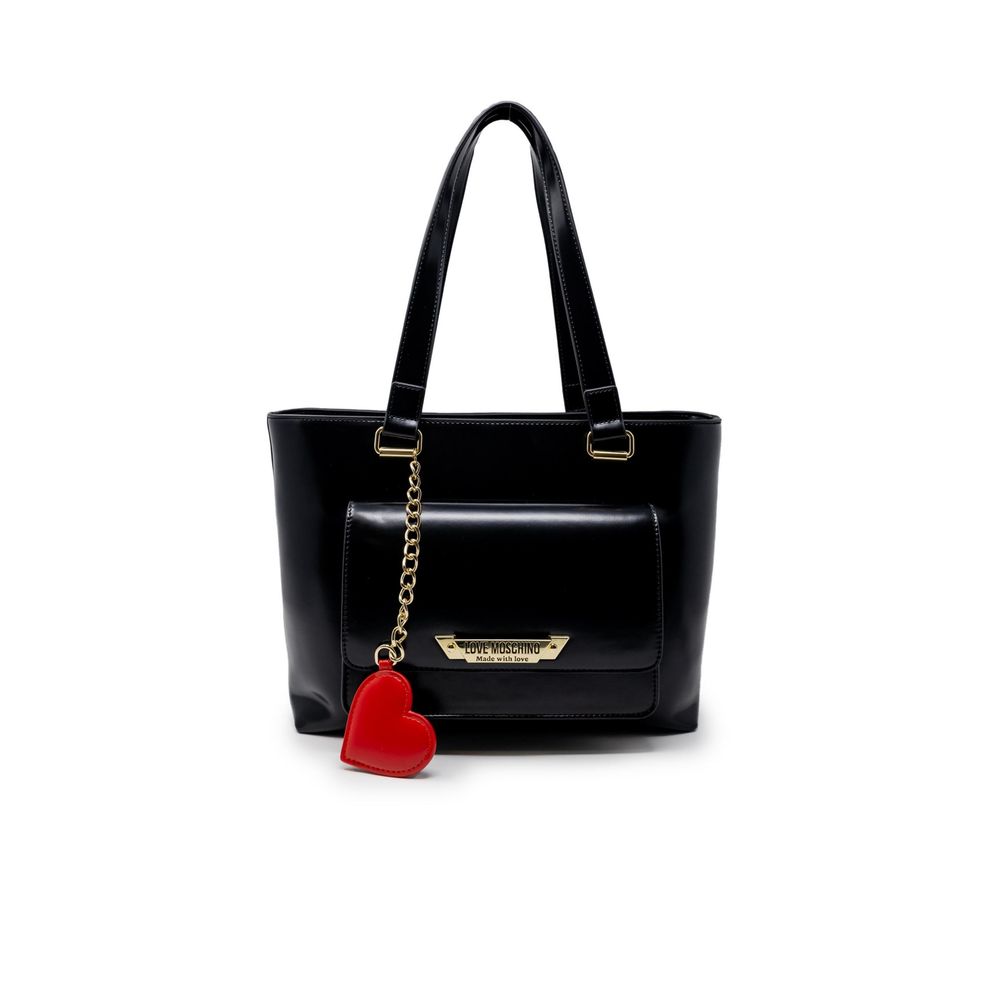 Love Moschino Schwarze Polyethylen-Handtasche