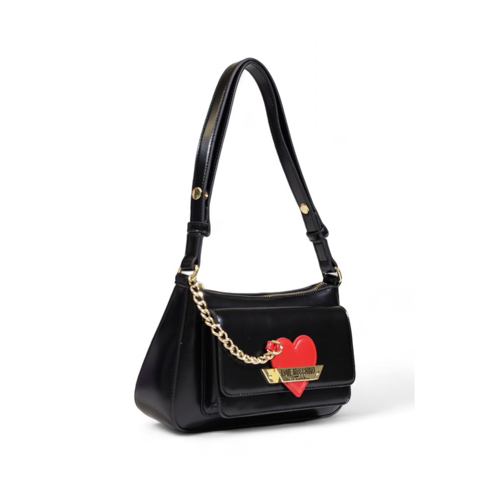 Love Moschino Schwarze Polyethylen-Handtasche