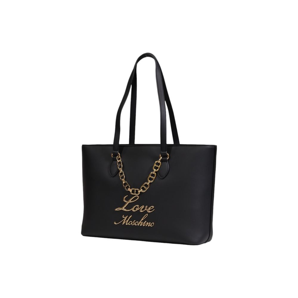 Love Moschino Schwarze Polyethylen-Handtasche