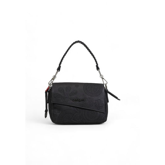 Desigual Schwarze Polyethylen-Handtasche