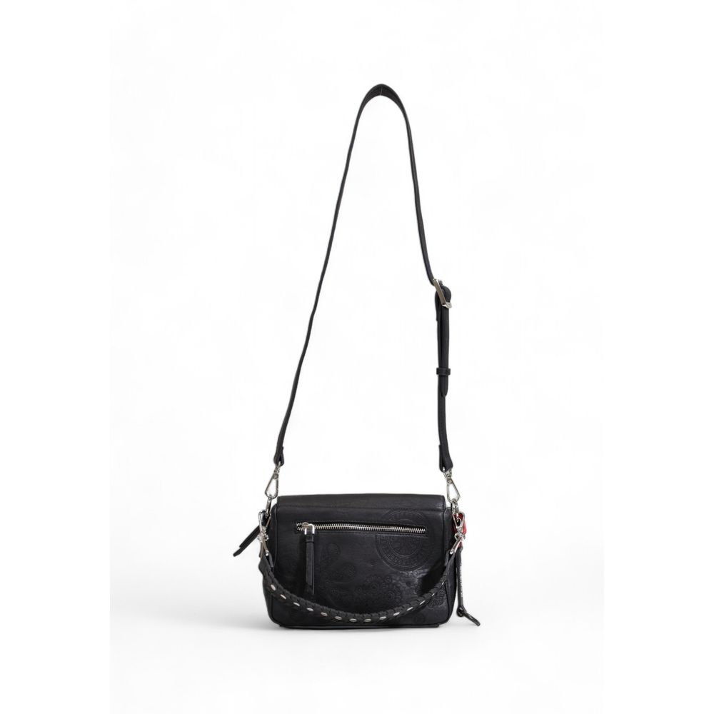 Desigual Schwarze Polyethylen-Handtasche