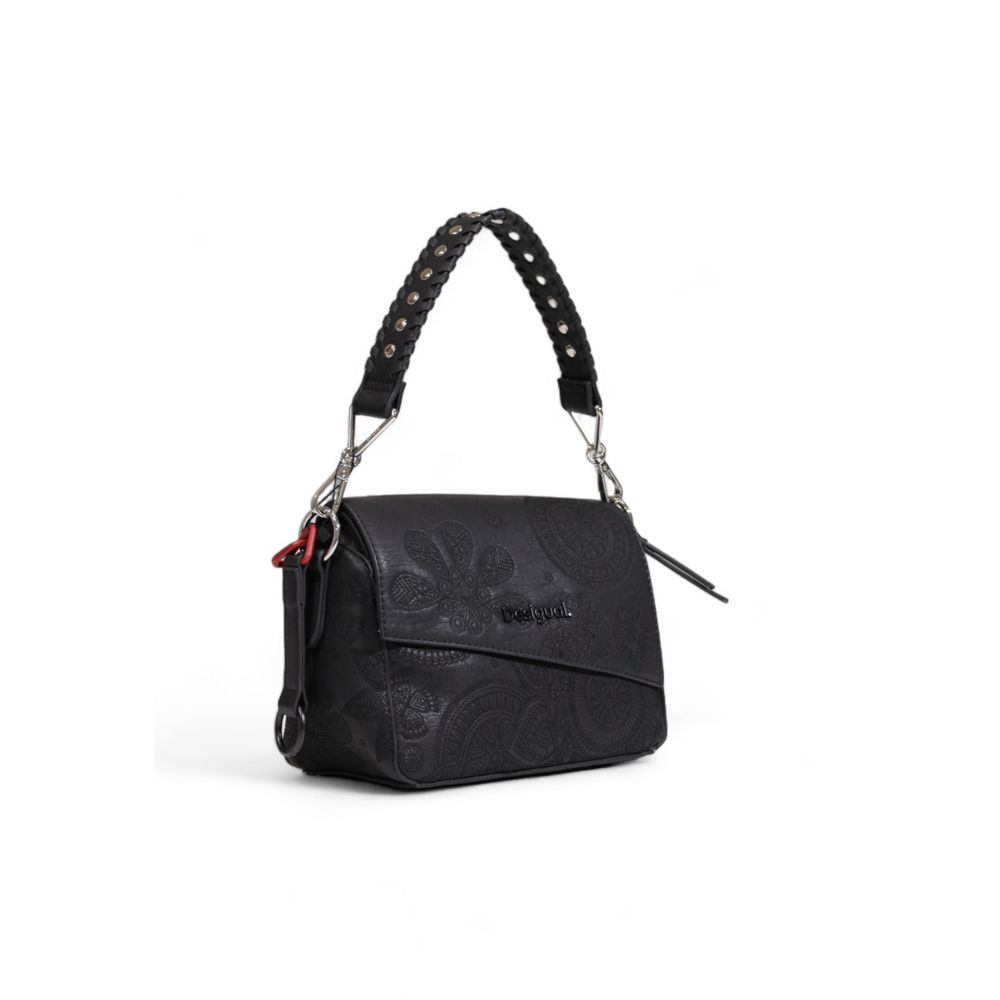 Desigual Schwarze Polyethylen-Handtasche