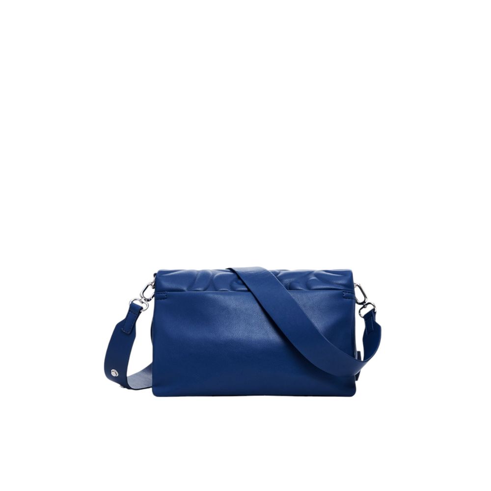 Desigual Blaue Polyethylen-Handtasche