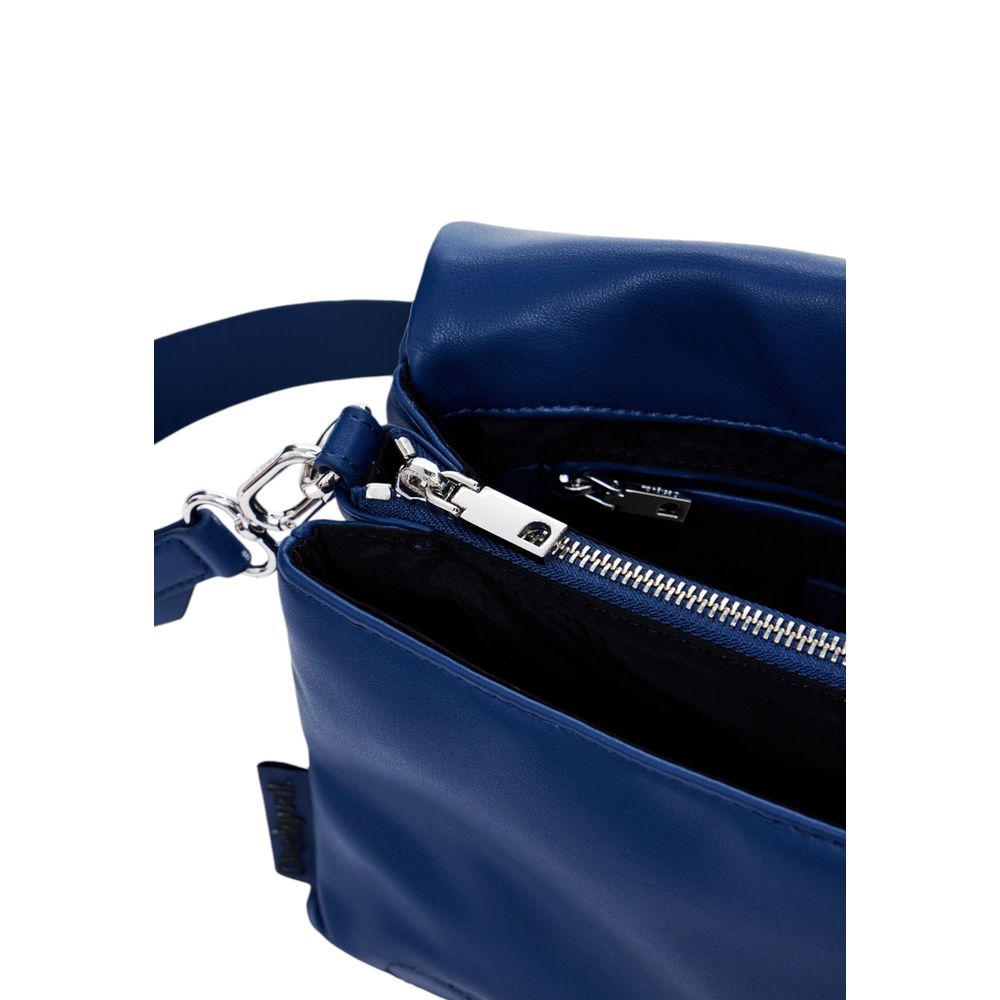 Desigual Blaue Polyethylen-Handtasche