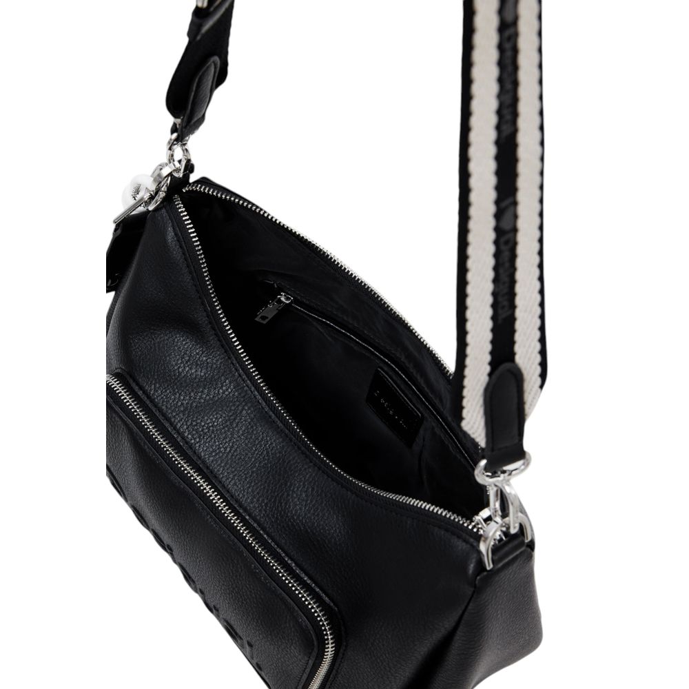 Desigual Schwarze Polyethylen-Handtasche