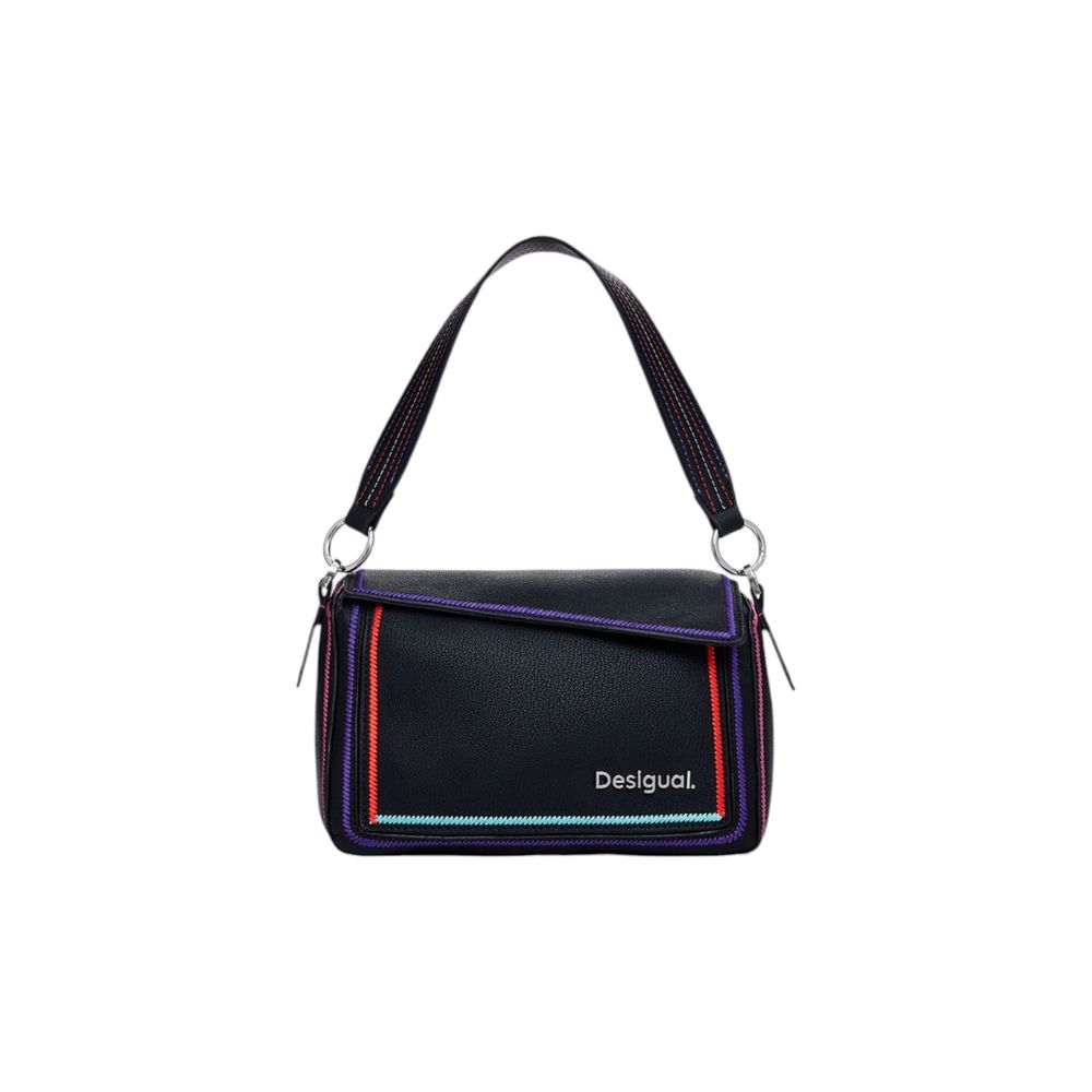 Desigual Schwarze Polyethylen-Handtasche