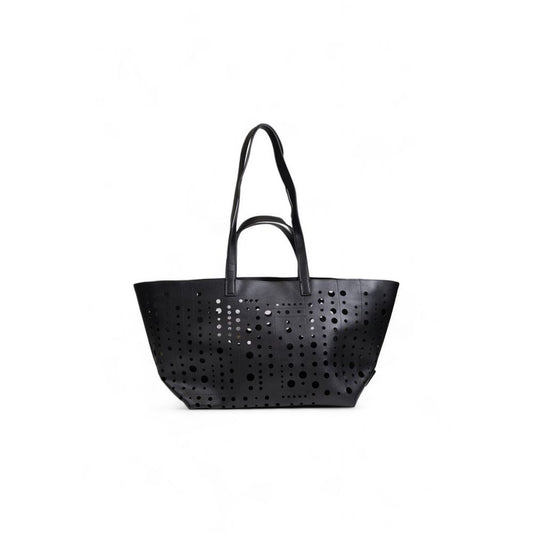 Desigual Schwarze Polyethylen-Handtasche