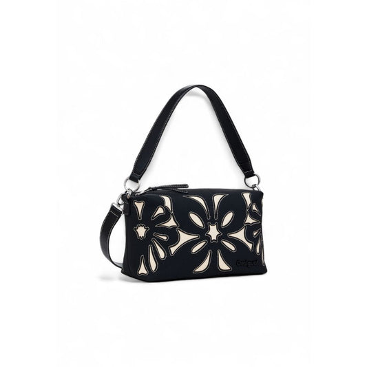 Desigual Schwarze Polyethylen-Handtasche