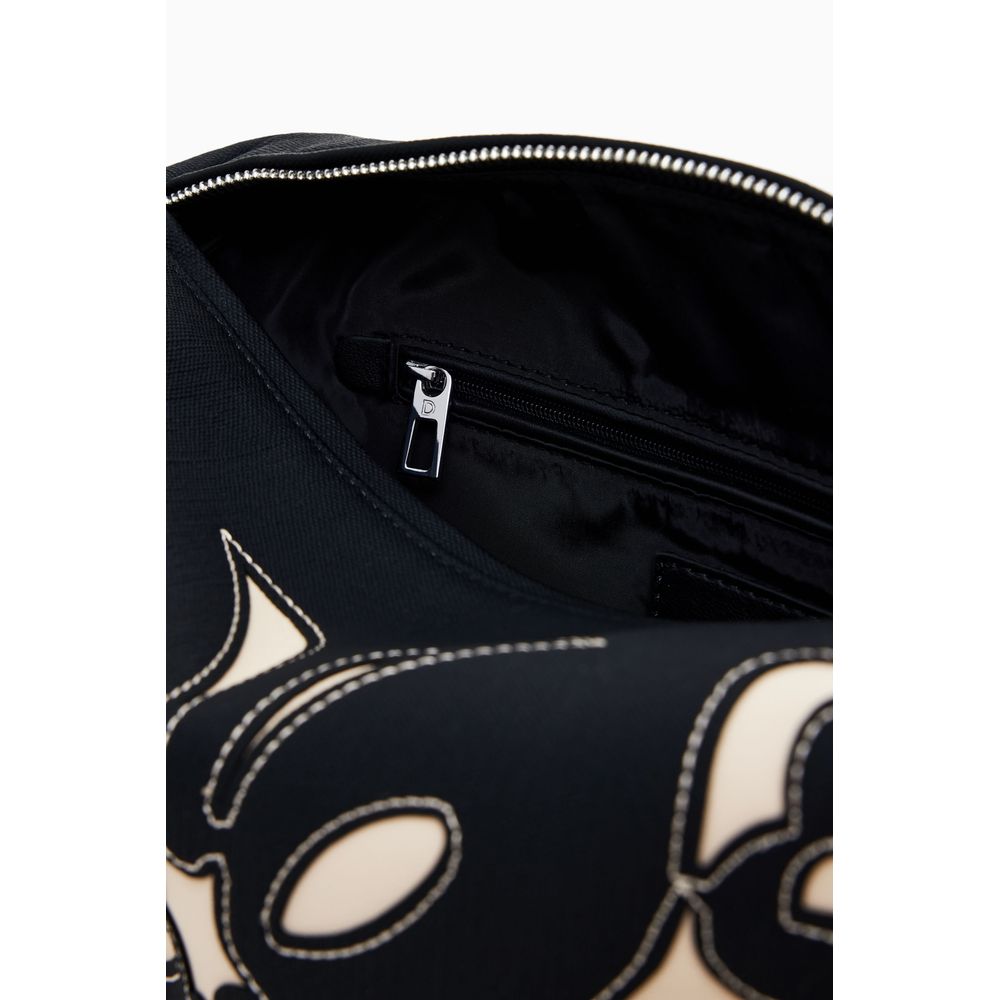 Desigual Schwarze Polyethylen-Handtasche