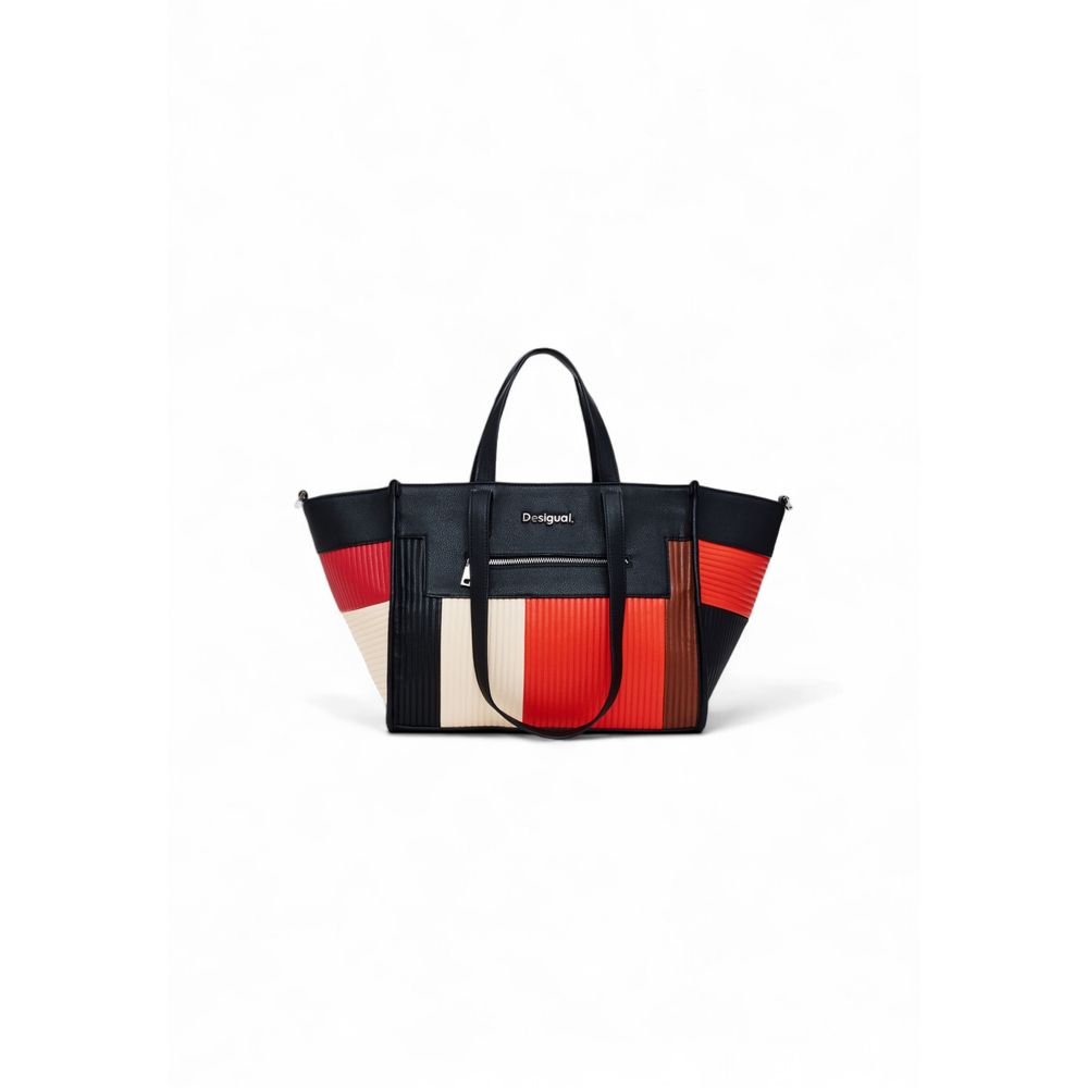 Desigual Schwarze Polyethylen-Handtasche