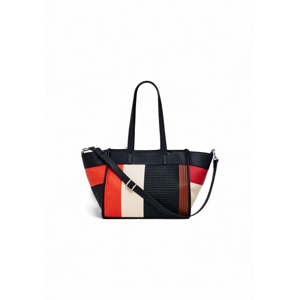 Desigual Schwarze Polyethylen-Handtasche