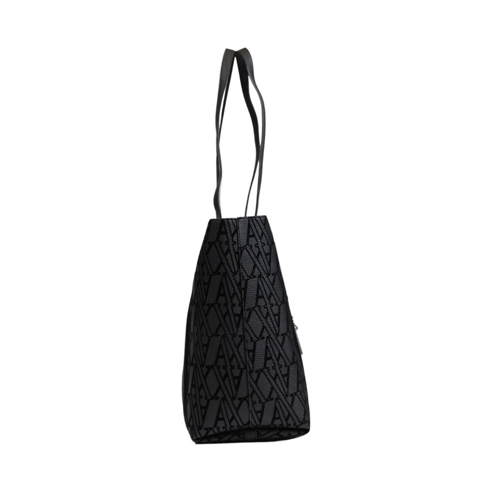 Armani Exchange Schwarze Polyethylen-Handtasche