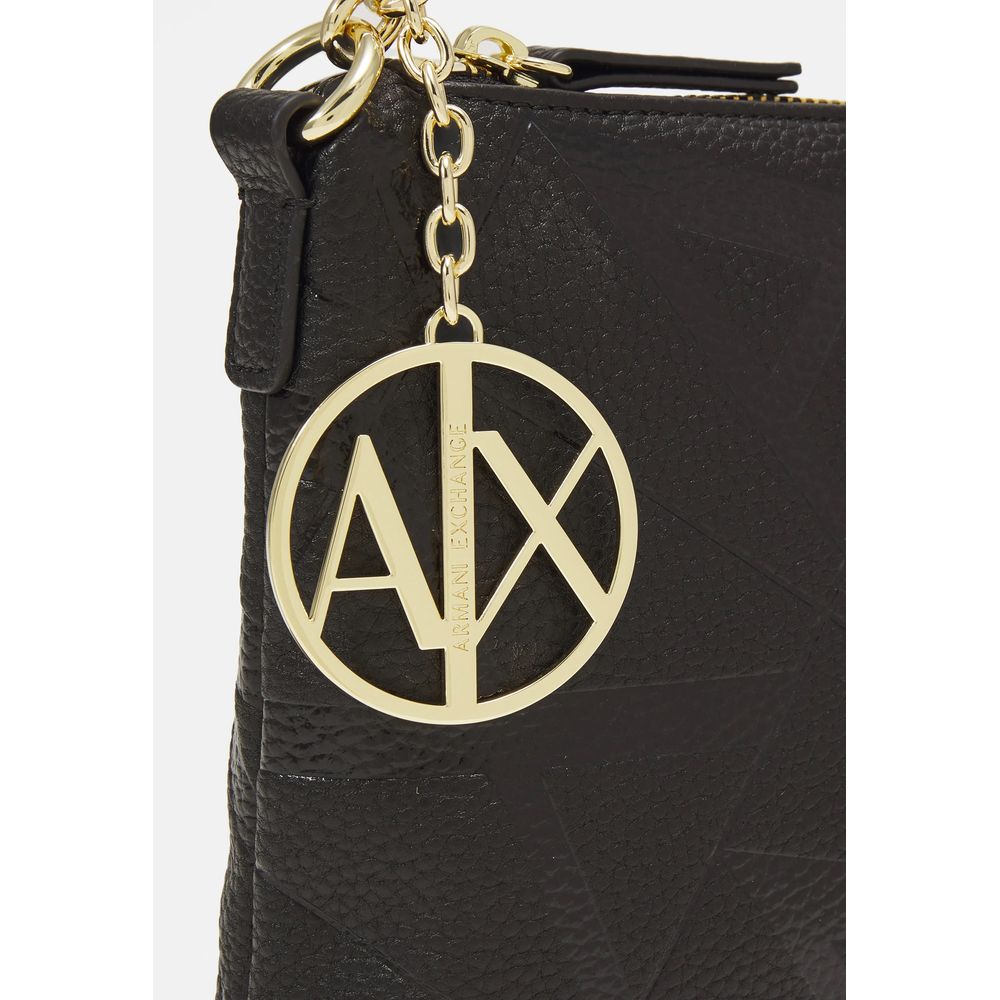 Armani Exchange Schwarze Polyester Handtasche