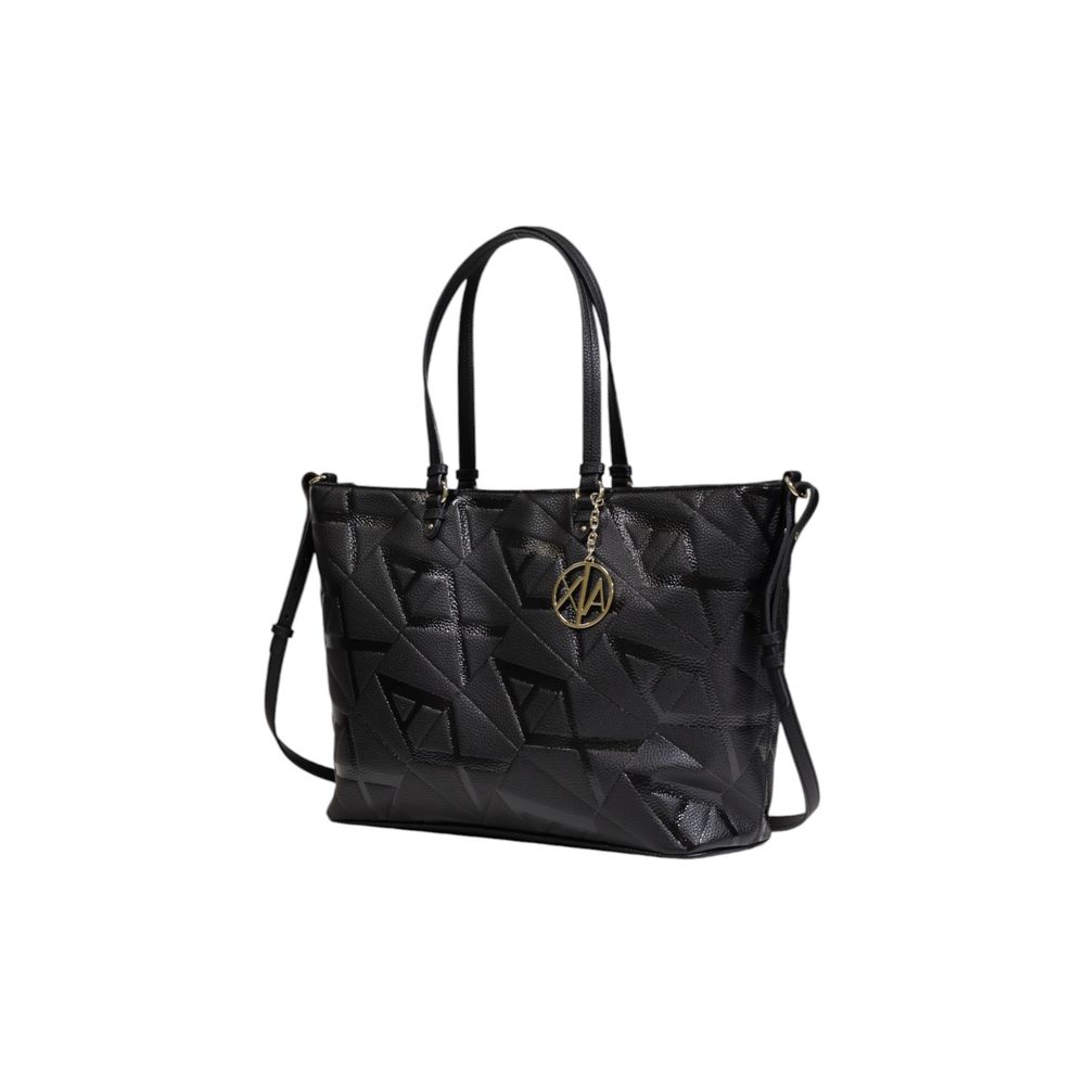 Armani Exchange Schwarze Polyethylen-Handtasche