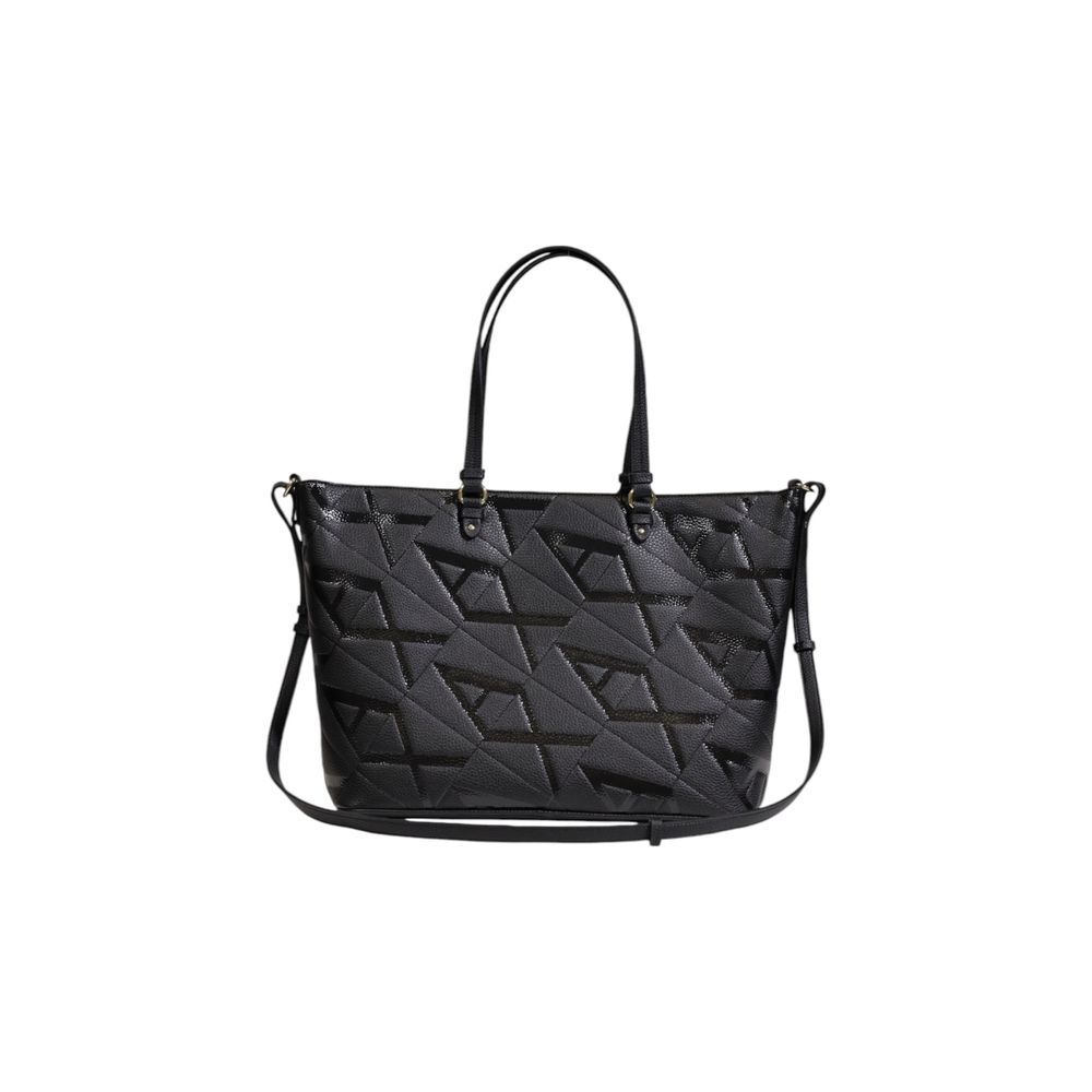 Armani Exchange Schwarze Polyethylen-Handtasche