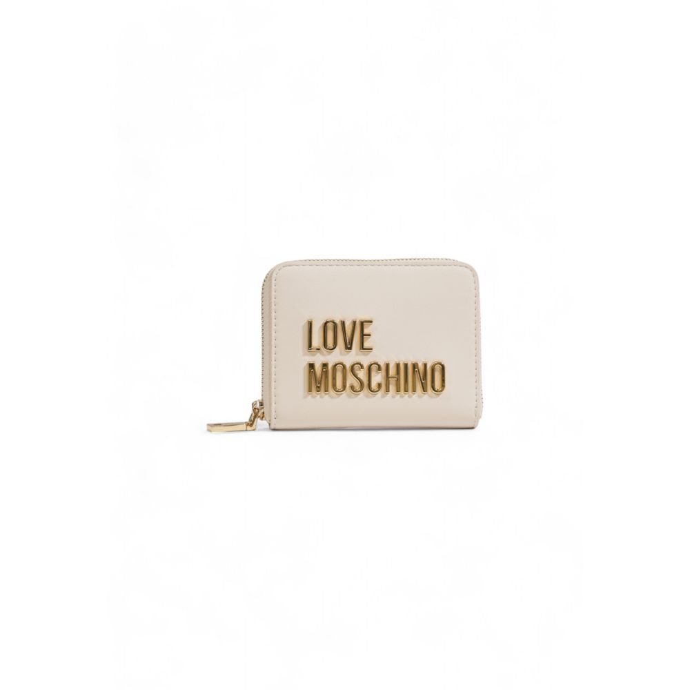 Love Moschino Beige Polyethylen Brieftasche