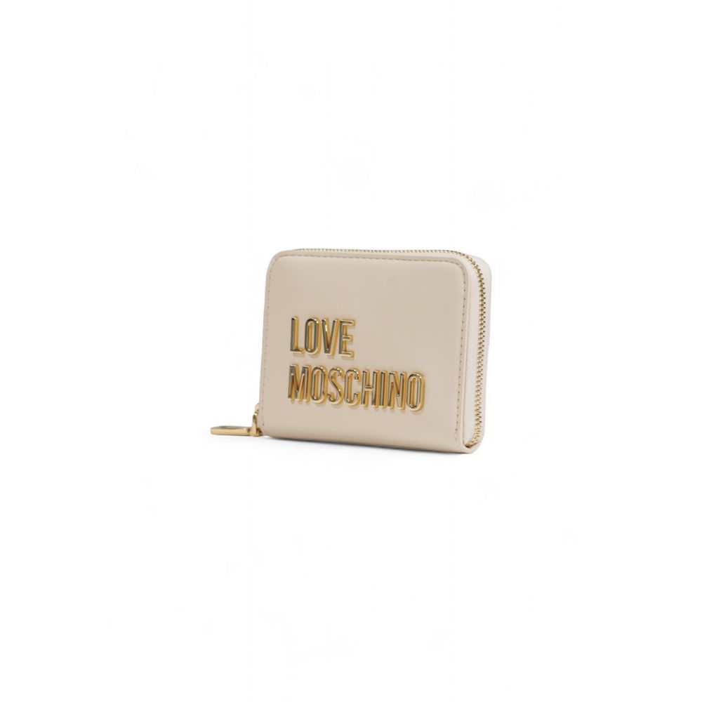 Love Moschino Beige Polyethylen Brieftasche