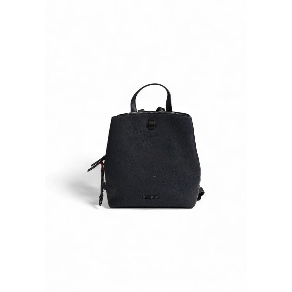 Desigual Schwarzer Polyethylen-Rucksack