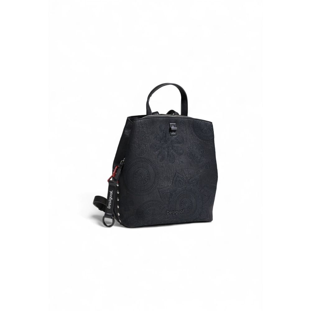 Desigual Schwarzer Polyethylen-Rucksack