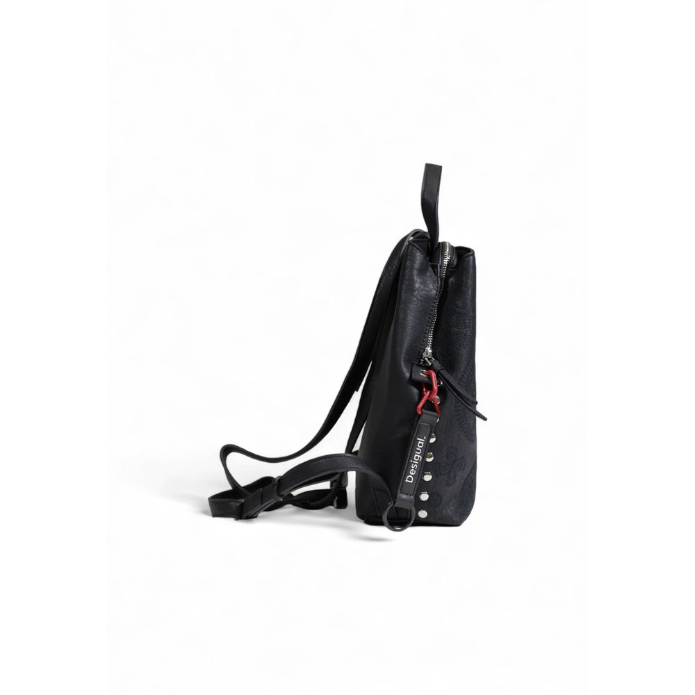 Desigual Schwarzer Polyethylen-Rucksack