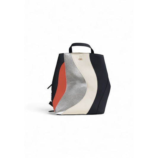 Desigual Silberner Polyethylen-Rucksack