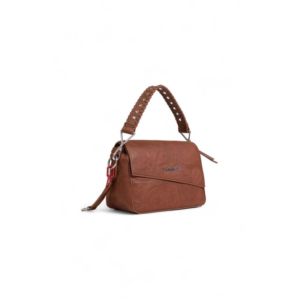 Desigual Braune Polyethylen-Handtasche