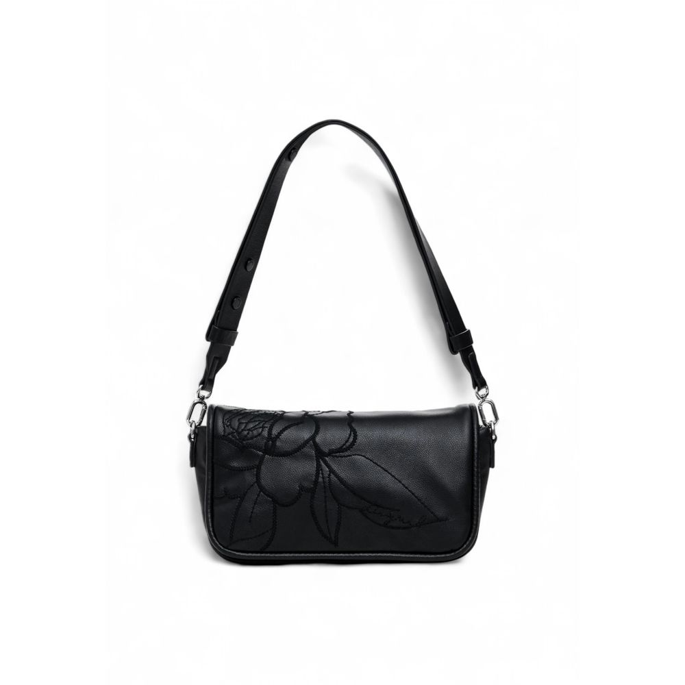 Desigual Schwarze Polyethylen-Handtasche