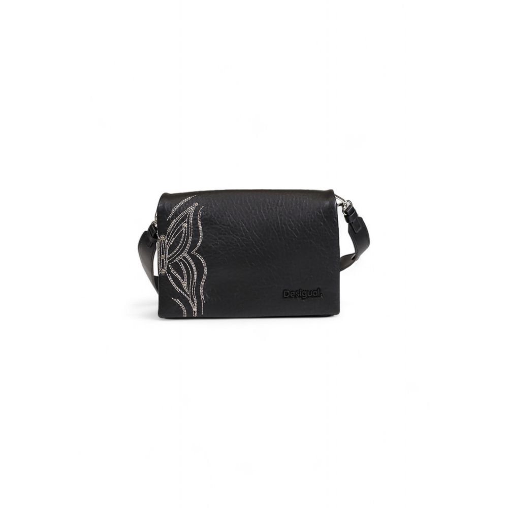 Desigual Schwarze Polyethylen-Handtasche