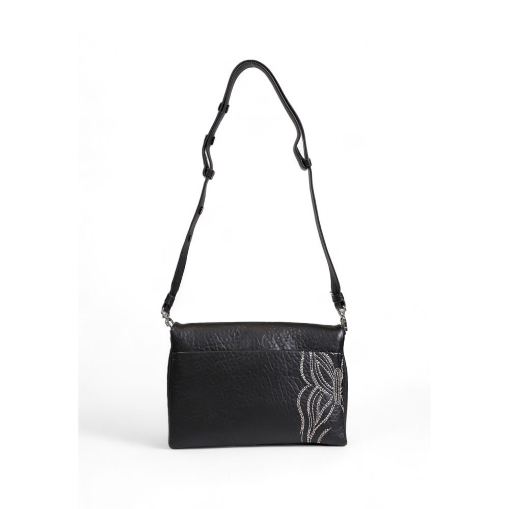 Desigual Schwarze Polyethylen-Handtasche